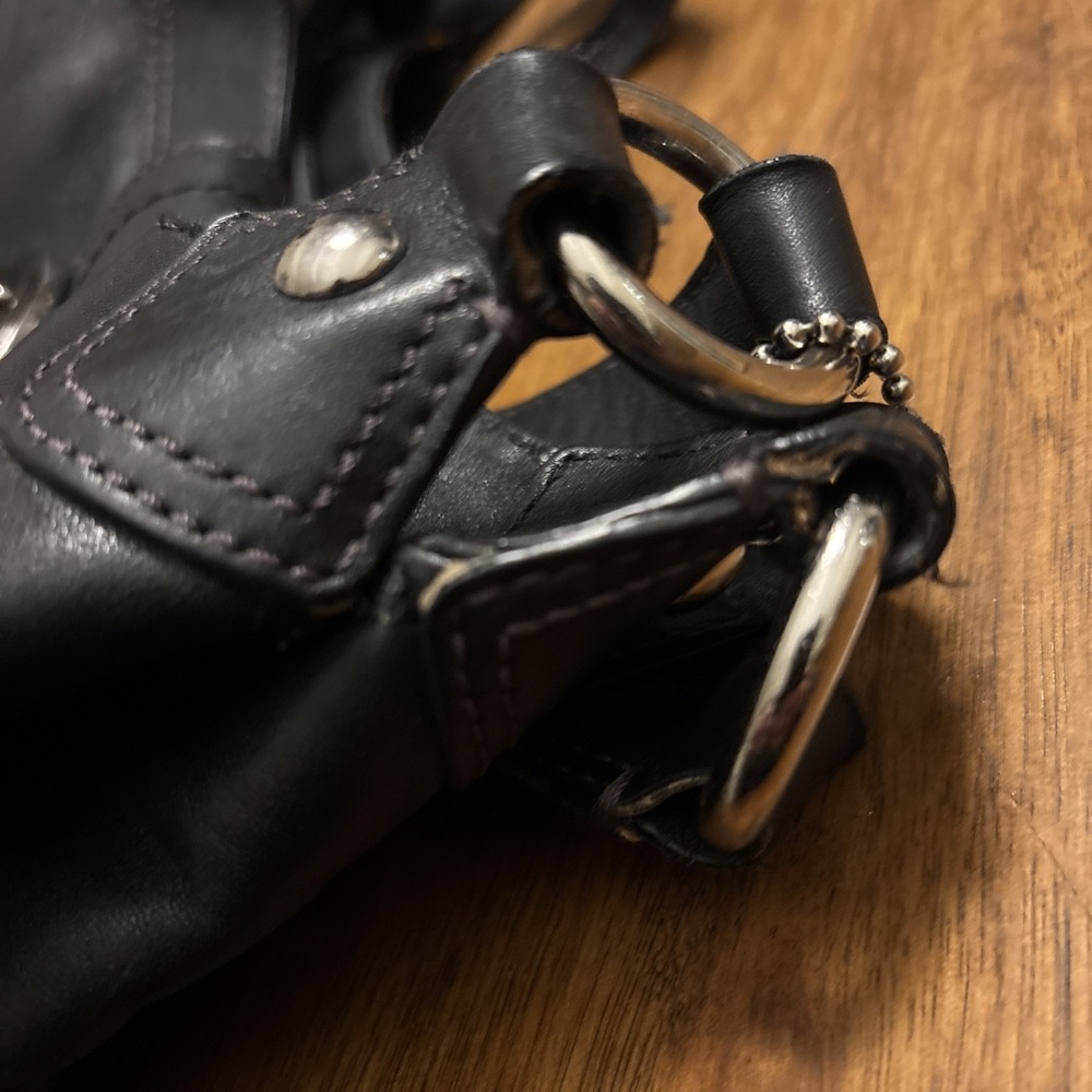 Coach SoHo Lynn Hobo Shoulder Bag Black Leather Purse Y2K D1126-F17219 READ DESC - Picture 9 of 12